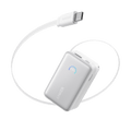 Nano Power Bank (10K, 45W, Built-In Retractable USB-C Cable)