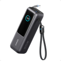 Laptop Power Bank (25K, 165W, Built-In and Retractable Cables)