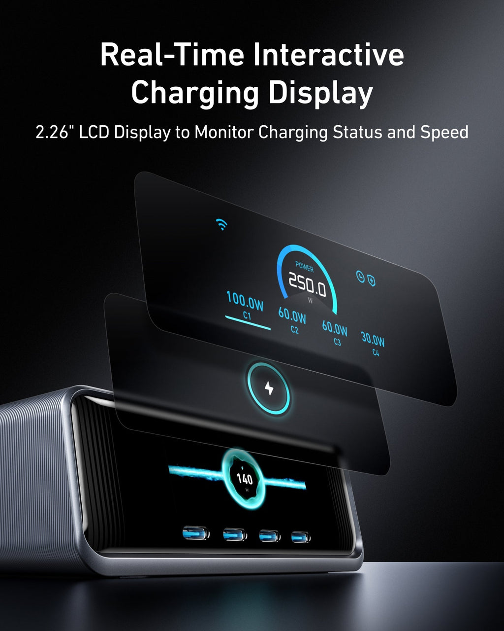 Prime Charger (250W, 6 Ports, GaNPrime)